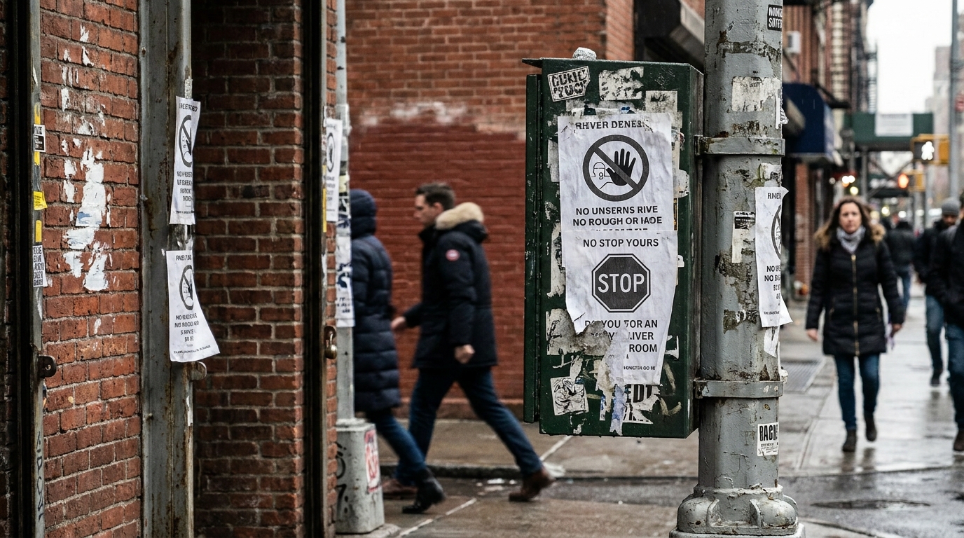 Met Gala boycott posters New York City streets protest
